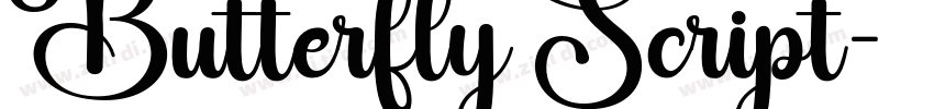 Butterfly Script字体转换